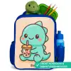 Kawai - Dino - Bubbletea Kinderrugzak - Blauw middel -inhoud_NL