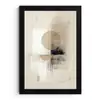 Cirkel - Compositie - Diepte - Beige fotolijst zwart zonder passe partout klein -3d