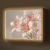 Lelies - Meeldraden - Roze - Wazig Light Box met batterij (Wandlamp) middel -z3d_website
