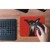 Windhond - Minimalistisch - Rood muismat rubber klein -toetsenbord