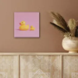 Eendjes - Vrolijk - Roze aluminium wit klein -sfeer4