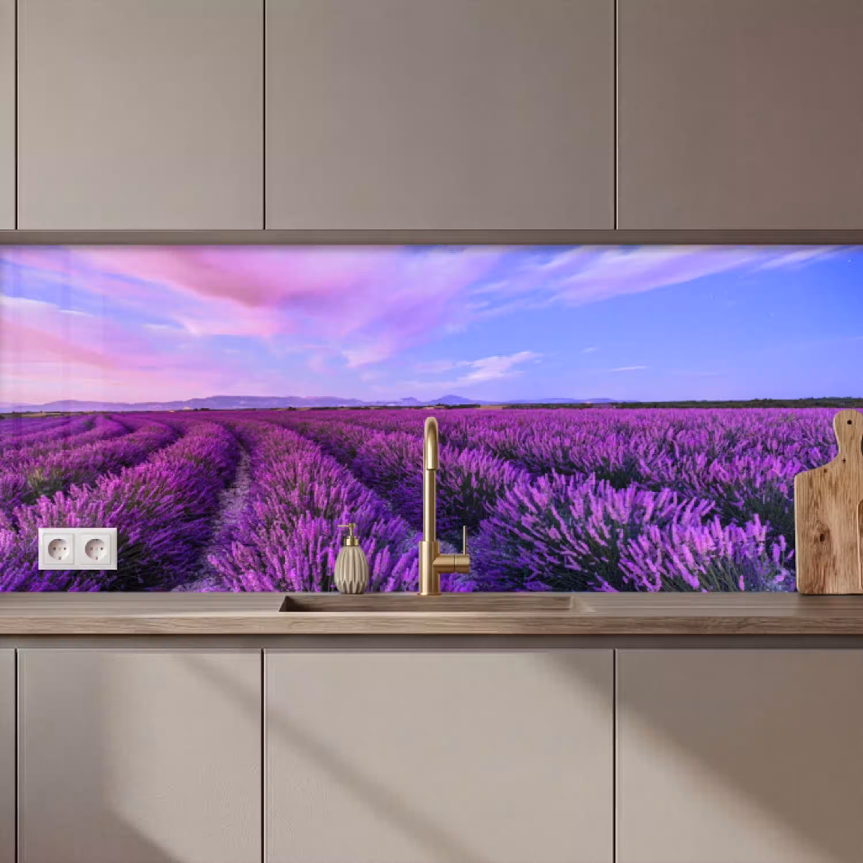 Lavendel - Paars - Bloemen - Natuur keuken achterwand 2 middel zz_3dshopping