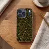Spat - Waterverf - Geel - Zwart Telefoonhoesje iPhone 17 Pro klein 878 -sfeer1