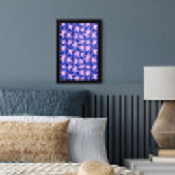 Modern - Sterren - Blauw fotolijst zwart zonder passe partout klein 224 -sfeer3