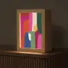 Kleurvakken - Recht - Rond - Abstract Light Box met kabel (Tafellamp) klein -z3d_website