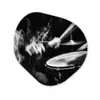 Drummer - Zwart - Drumstel Wandcirkel Organisch Forex 3mm klein -3d