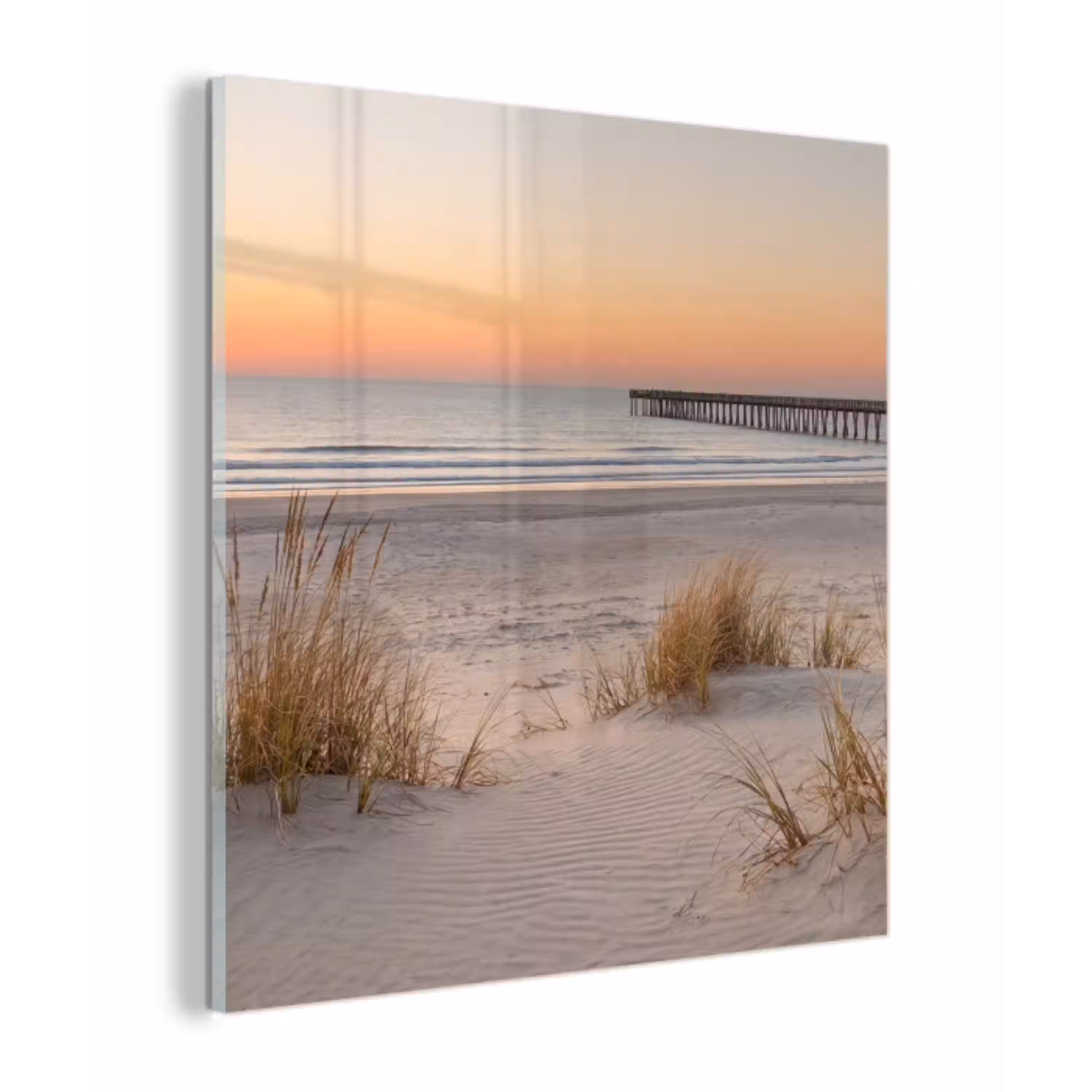 Pier - Zonsondergang - Strand plexiglas 5mm klein -z3d