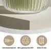 Matcha - Glas - Groen - Minimalistisch Akoestische PET Vilt - Rond klein -closeup_NL