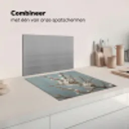 Botanisch - Stilleven - Blauw Inductie beschermer vinyl 3mm middel -wsfeer7_website
