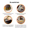 Retro - Disco - Rolschaatsen - Geel - Roze Inductie beschermer vinyl 3mm klein 276 -zzzzzzz-td-werking