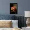 Kleuren - Boeket - Vaas - Hout fotolijst zwart zonder passe partout klein -sfeer3