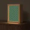 Patroon - Groen - Goud - Symmetrisch Light Box met kabel (Tafellamp) klein 925 -z3d_website