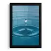 Waterdruppel - Water - Oppervlakte fotolijst zwart zonder passe partout klein -3d