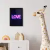 Neon - Love - Valentijn fotolijst zwart zonder passe partout klein -usfeer4_kinderkamer