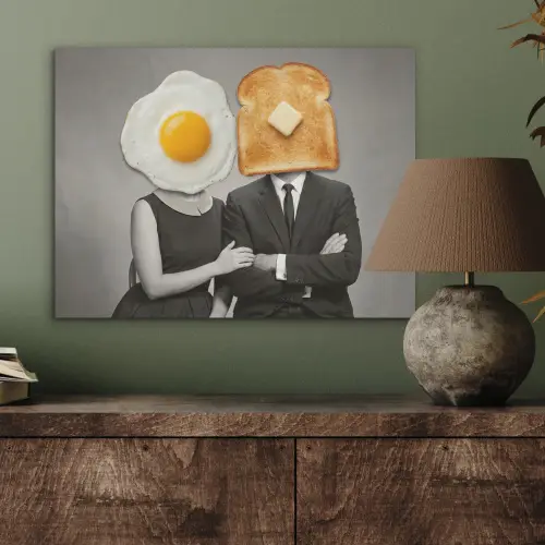 Ontbijt - Koppel - Ei - Brood PET vilt klein -sfeer2
