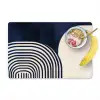 Donkerblauw - Abstract - Lijnen Placemat vinyl groot -zzzproduct_Kitchenyeah-website