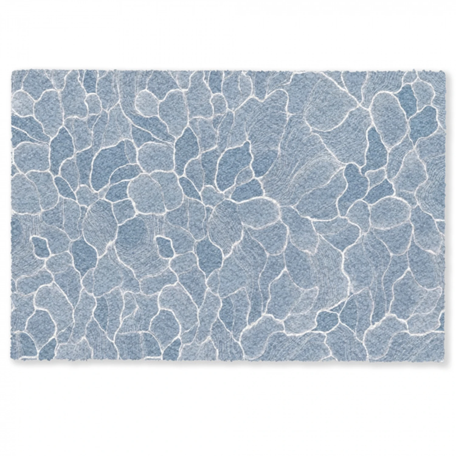 Abstract - Blauw - Bladeren Deurmat klein -zkaufland3d
