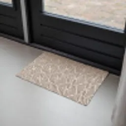 Beige - Bruin - Patroon - Strepen Deurmat klein 898 -sfeer2
