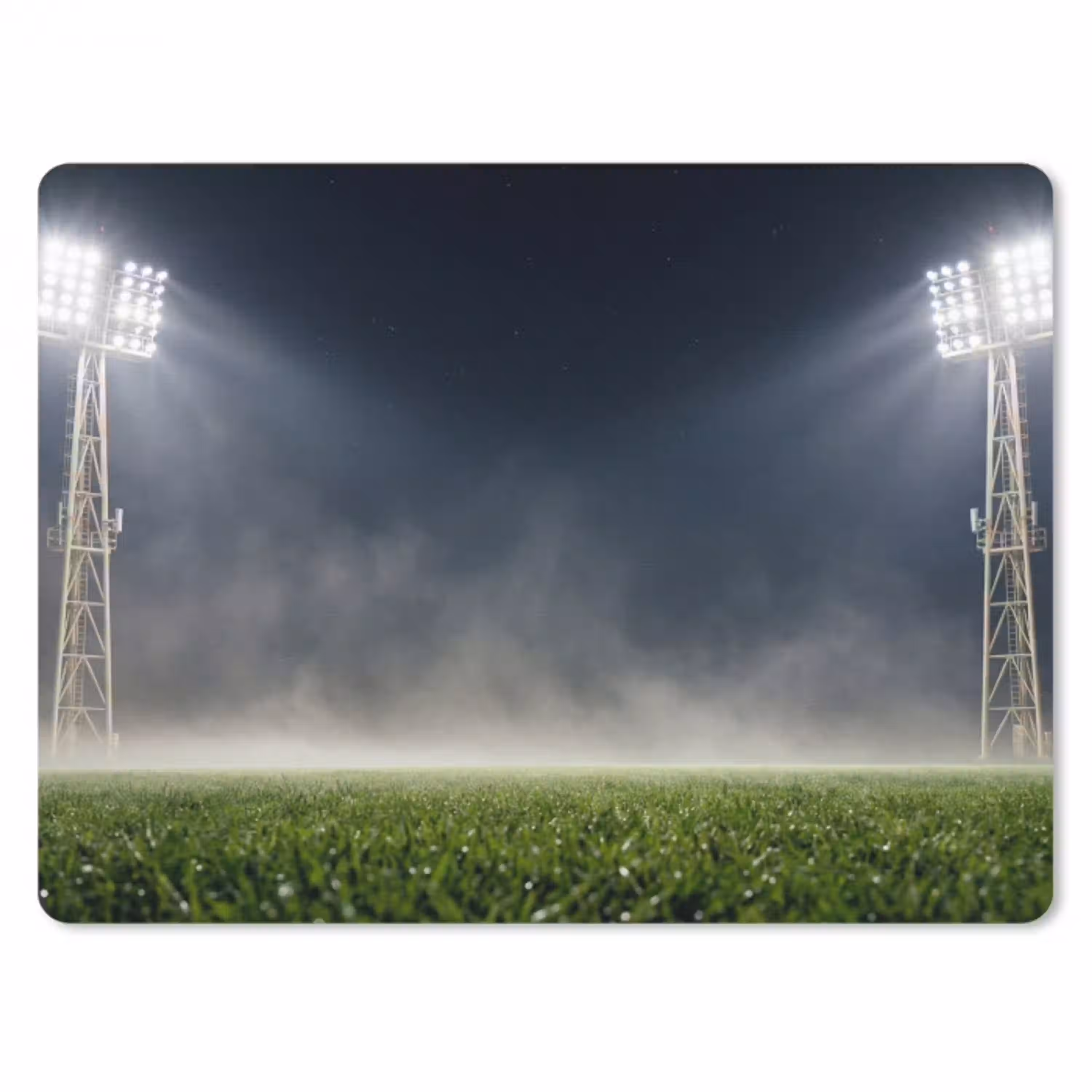 Stadion - Lichtmast - Sport - Nacht muismat rubber klein -3d