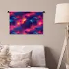 Bliksem - Wolken - Kleurenrijk Wandkleed katoen klein 269 -sfeer4