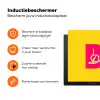 Dream big - Geel - Roze Inductie beschermer vinyl 3mm klein -zzzzzzz-td-ups