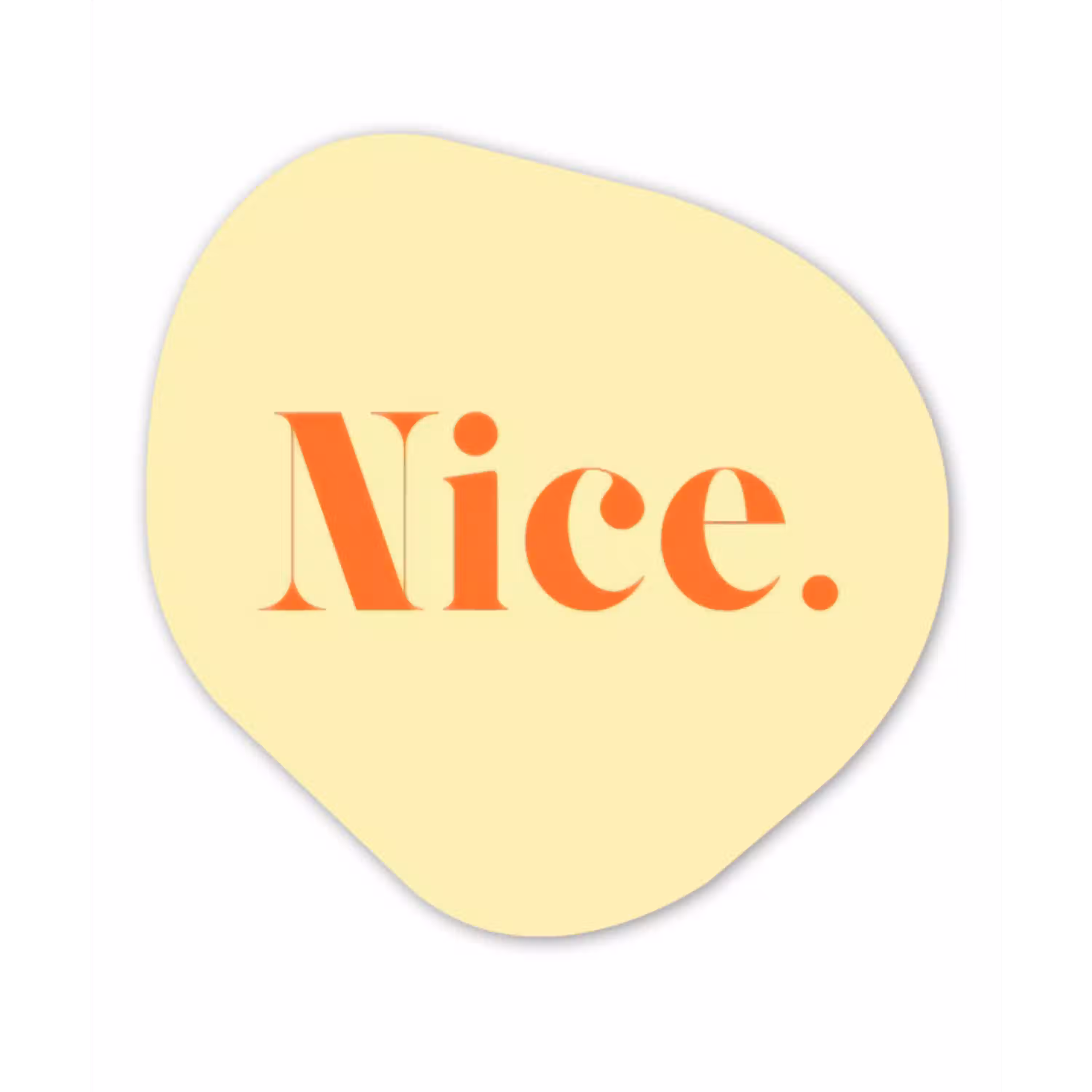 Nice - Oranje - Geel - Minimalistisch Wandcirkel Organisch Plexiglas middel -3d