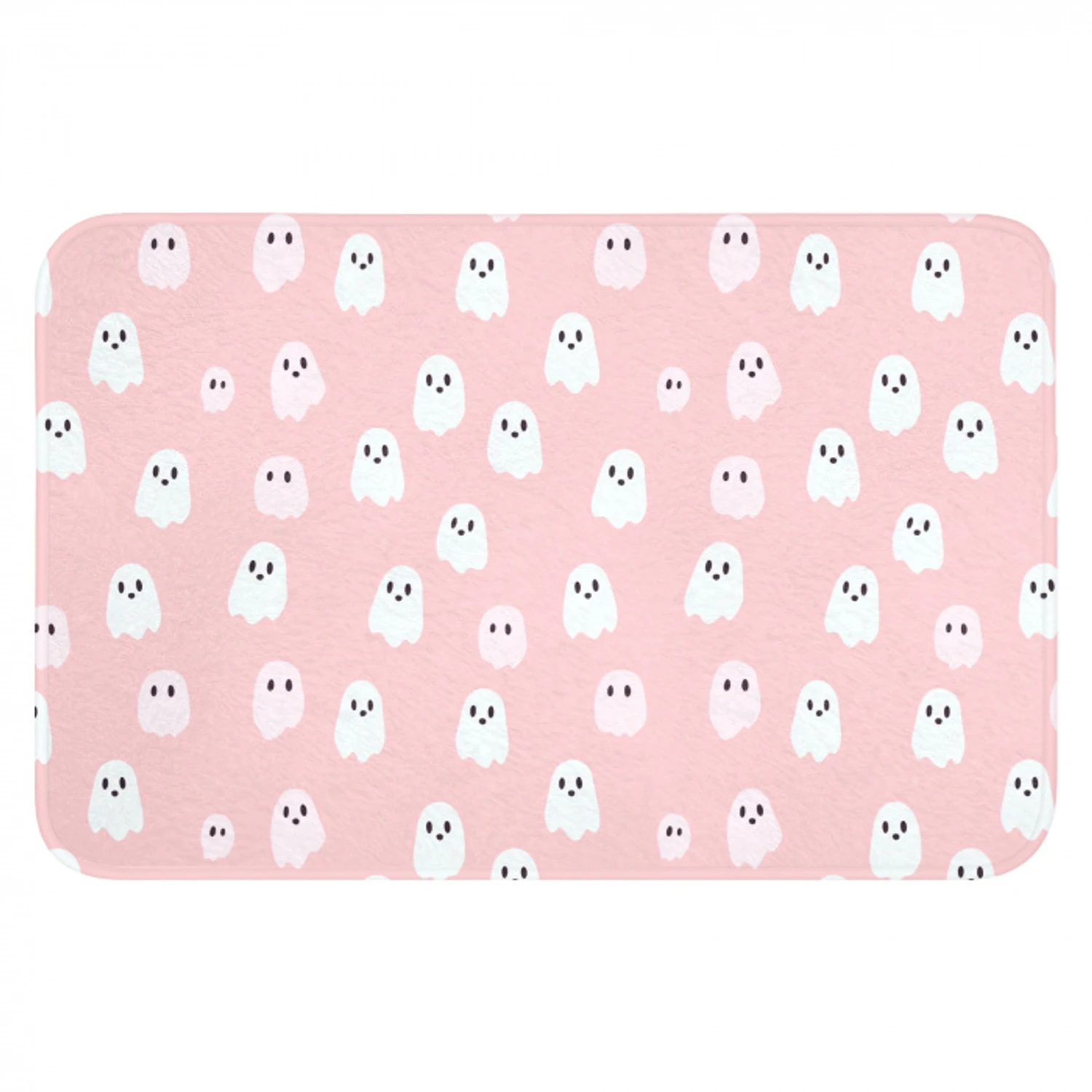 Spookjes - Patroon - Roze Badmat klein 997 -3d