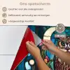 Uil - Mozaïek - Maan - Nacht keuken achterwand spatscherm klein -spatscherm_NL
