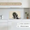 Palmblad - Donkere bladen - Subtiel keuken achterwand spatscherm klein -sfeer4_FR
