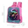 Monster Wheels Kinderrugzak - Roze middel -productfoto_formaten