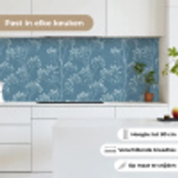 Takken - Bessen - Patroon - Lichtblauw keuken achterwand 2 middel 871 -sfeer4_NL