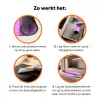 Felroze - Badass - Panterprint - Schaduw Inductie beschermer vinyl 3mm klein -zzzzzzz-td-werking