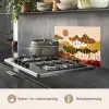 Tijgerprint - Pastel - Goud - Print - Tijger - Abstract keuken achterwand spatscherm klein -usp_NL