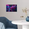 Stad - Neon -  Nacht - Roze - Graffiti poster papier klein -sfeer3