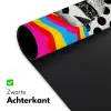 Hamburger - Stippen - Golven - Kleuren Muismat XXL klein -sfeer2