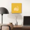 Citroenen - Illustratie - Minimalistisch - Geel aluminium wit klein -sfeer5