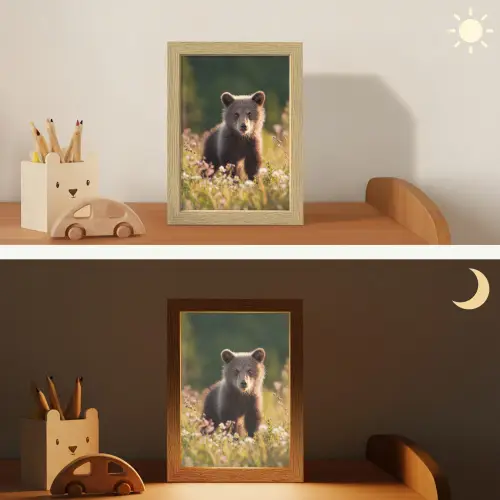 Beer - Bloemenveld - Gras Light Box met kabel klein -sfeer3_kind