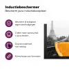 Sinaasappel - Eiffeltoren - Vrouw Inductie beschermer vinyl 3mm klein -zzzzzzz-cc-usp