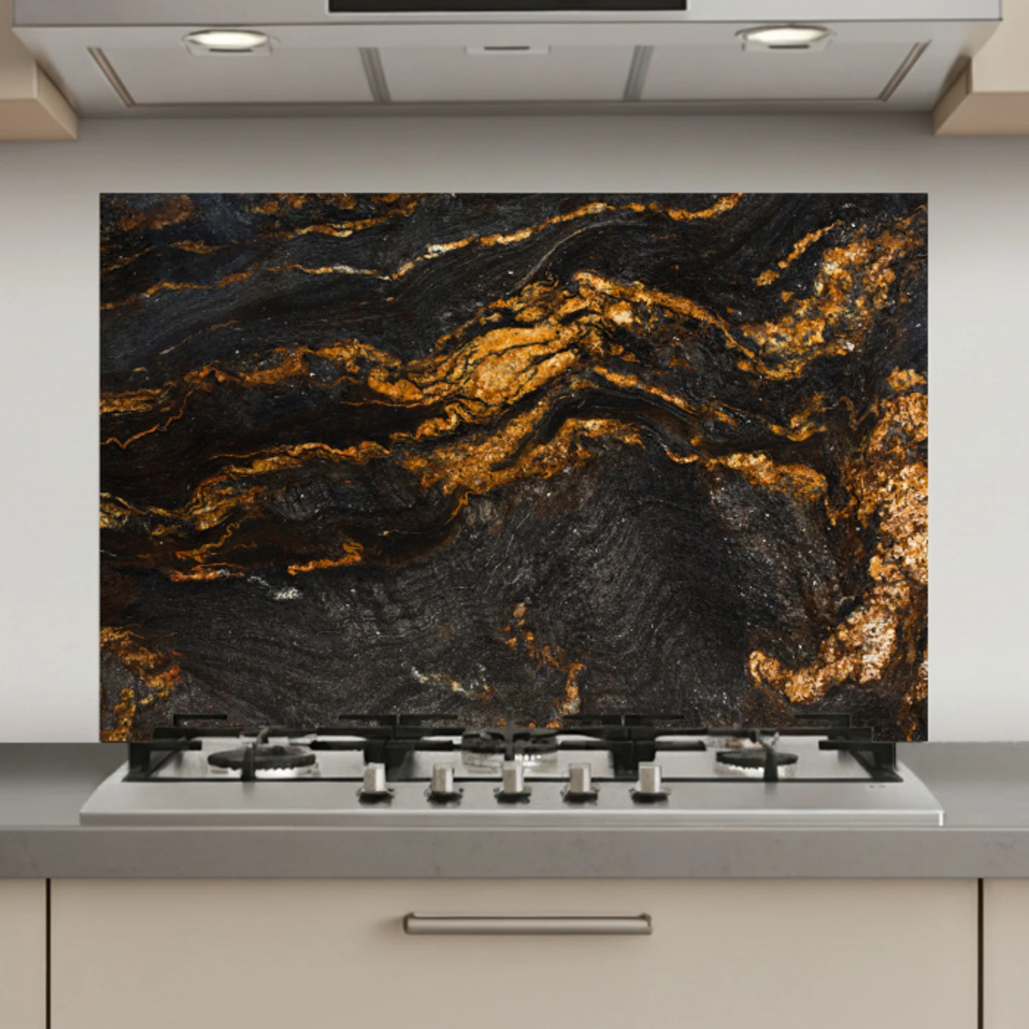Marmer - Kalk - Zwart - Goud - Marmerlook - Luxe keuken achterwand spatscherm klein -3d_website