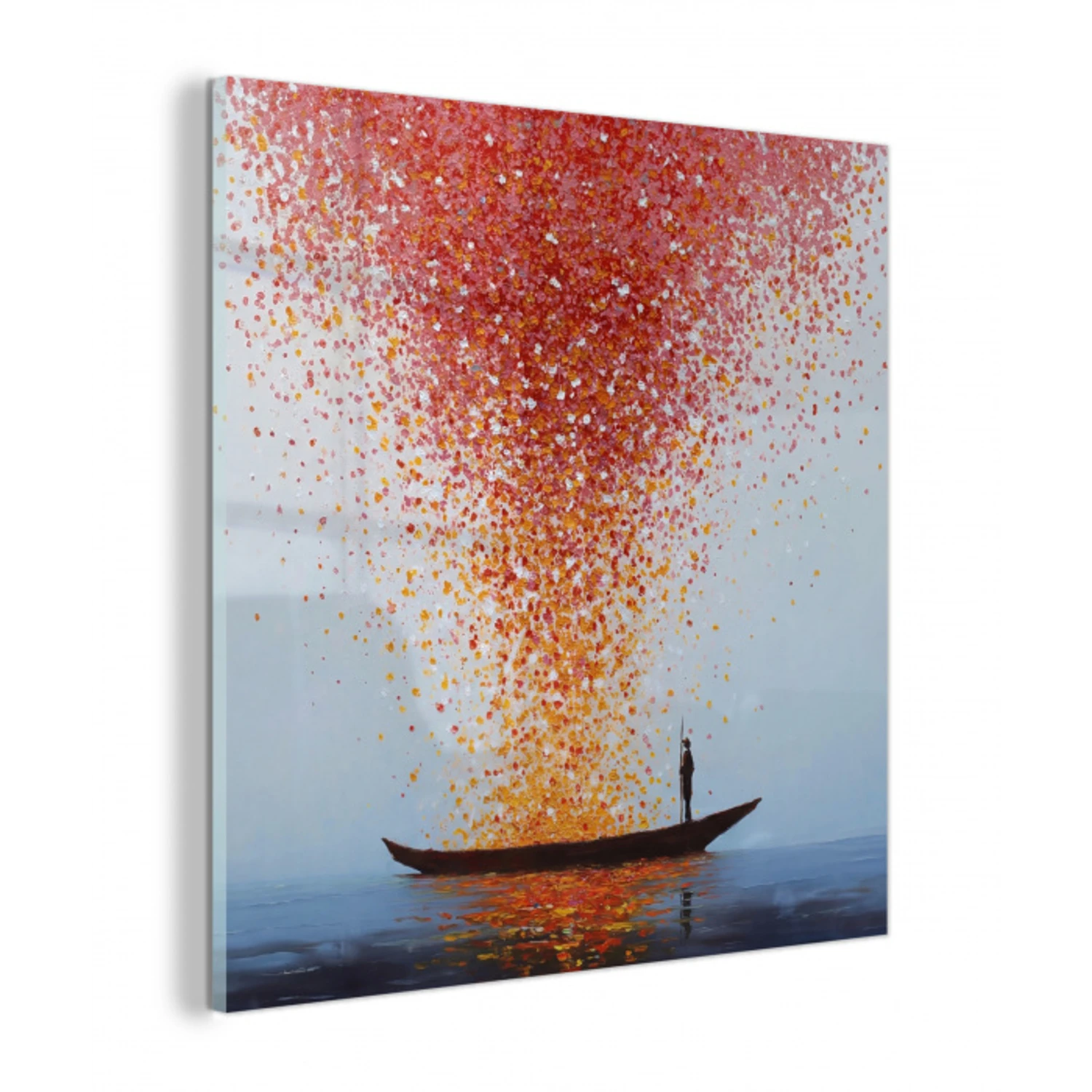 Wolk - Confetti - Boot - Wateroppervlakte plexiglas 5mm klein -z3d