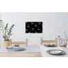 Patroon - Kersen - Goud - Chrome Muursticker klein -eettafel