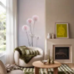 Bloemen - Bollen - Roze Behang Vlies klein -sfeer2