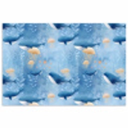 Walvissen - Oceaan - Blauw poster papier klein 62 -3d