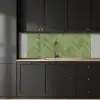 Visgraatstructuur - Tegels - Olijfgroen keuken achterwand 2 middel 871 -sfeer1
