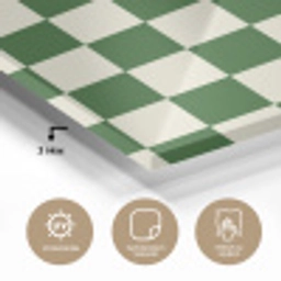 Schaakbord - Patroon - Groen plexiglas 5mm klein 11 -wsfeer2_DE