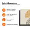 Bogen - Lijnen - Oranje - Minimalistisch Inductie beschermer vinyl 3mm klein -zzzzzzz-td-ups