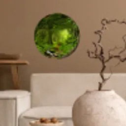 Jungle - Groen - Natuur - Tropisch - Planten Wandcirkel behangsticker klein -sfeer1