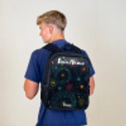 Sterren - Planeten - Kleurrijk Rugzak - Zwart middel -sfeer8