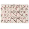Abstract - Patroon - Beige - Rood Deurmat klein 898 -zkaufland3d