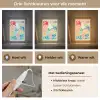 Kleurrijk - Abstract - Bloemen - Patronen Light Box met kabel (Wandlamp) klein -USP_lichtkleurNL